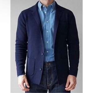 Shades of Grey navy blue sweater blazer